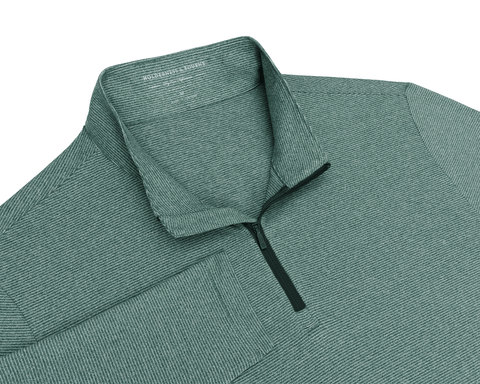 The Royce Quarter-Zip: Heathered California Spruce