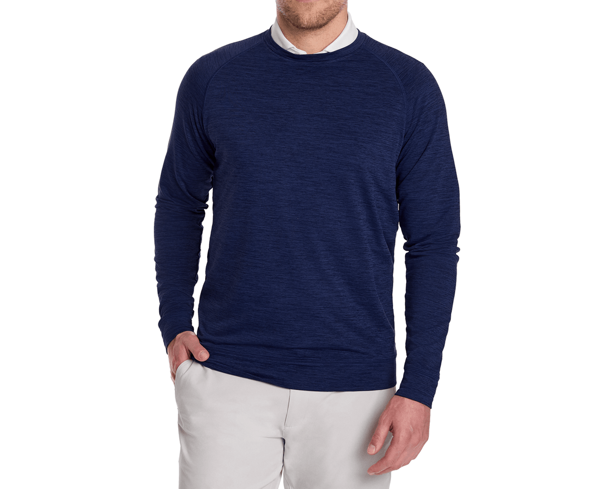 The Laidlay Pullover: Heathered Navy