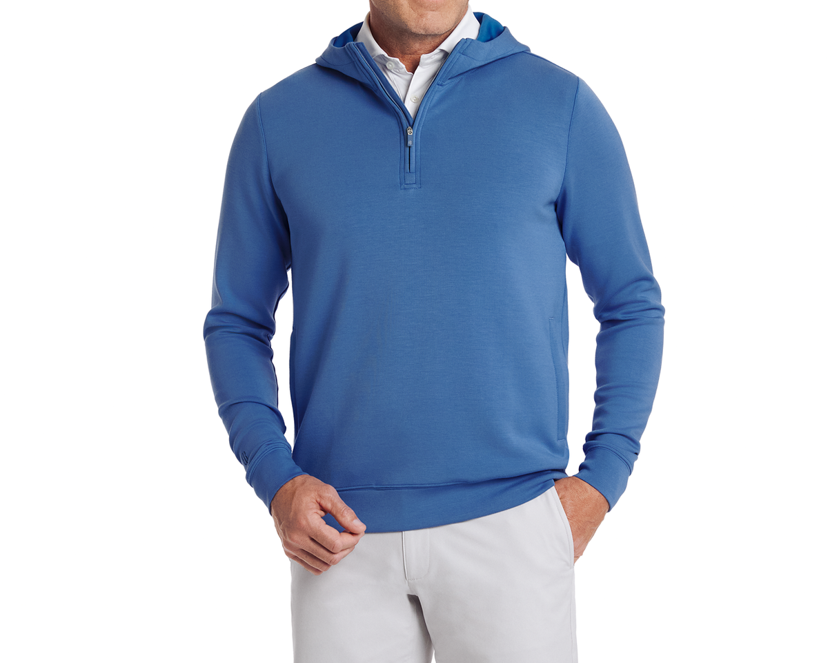 The Tilley Pullover: Heathered Marlin Blue