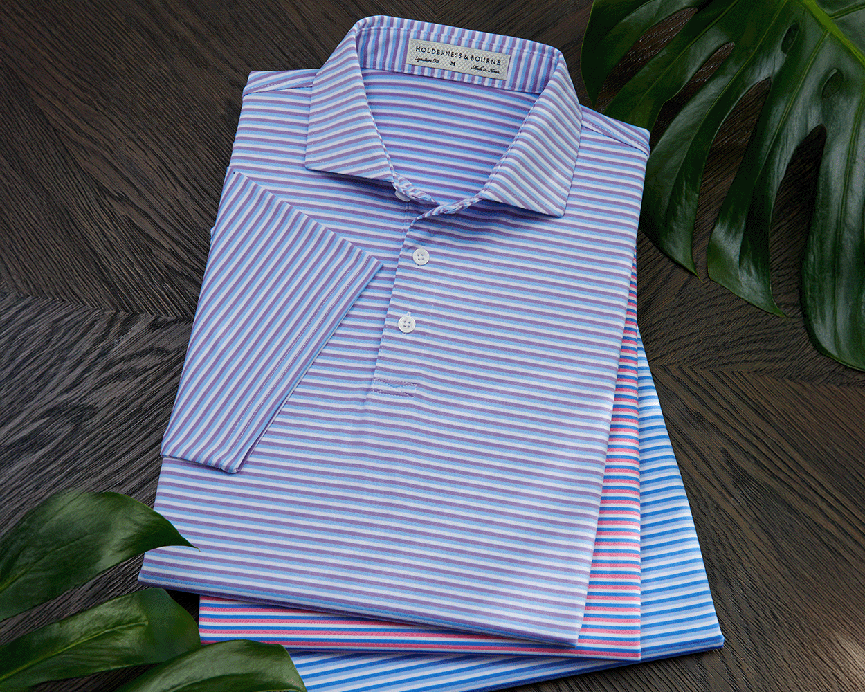 The Fleming Shirt: Tudor/Vista Blue/White