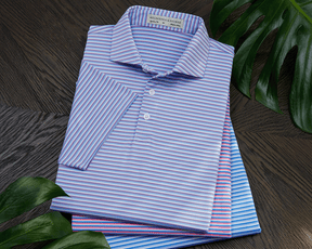 The Fleming Shirt: Tudor/Vista Blue/White