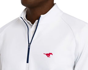 Southern Methodist University Rodgers Quarter-Zip: White