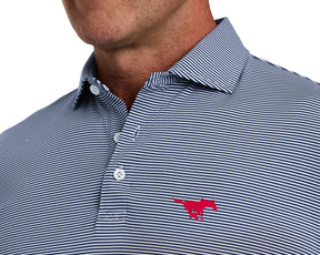 Southern Methodist University Perkins Shirt: Navy & White