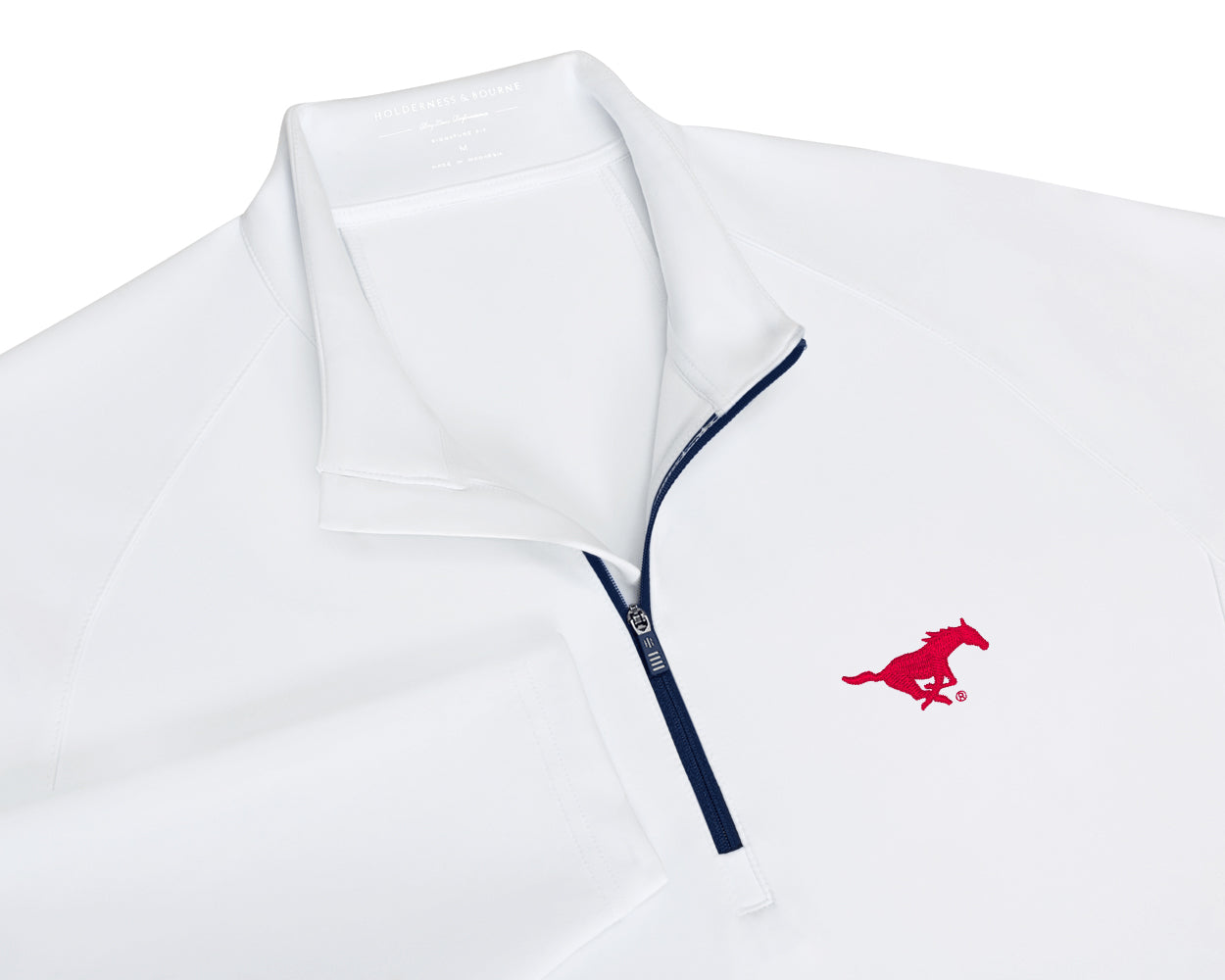 Southern Methodist University Rodgers Quarter-Zip: White