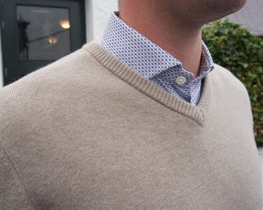 The Stableford Sweater: Heathered Fescue