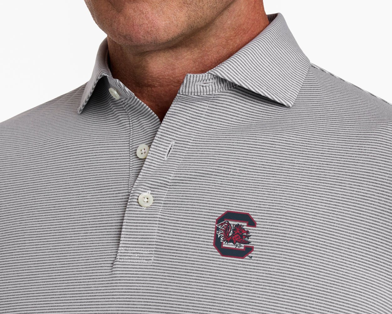 University of South Carolina Perkins Shirt: Gray & White