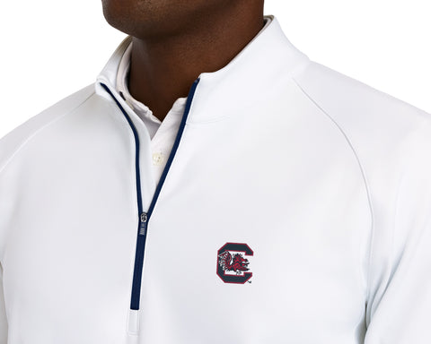 University of South Carolina Rodgers Quarter-Zip: White