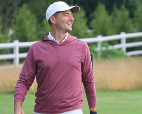 The Stowe Pullover: Heathered Vintage Claret