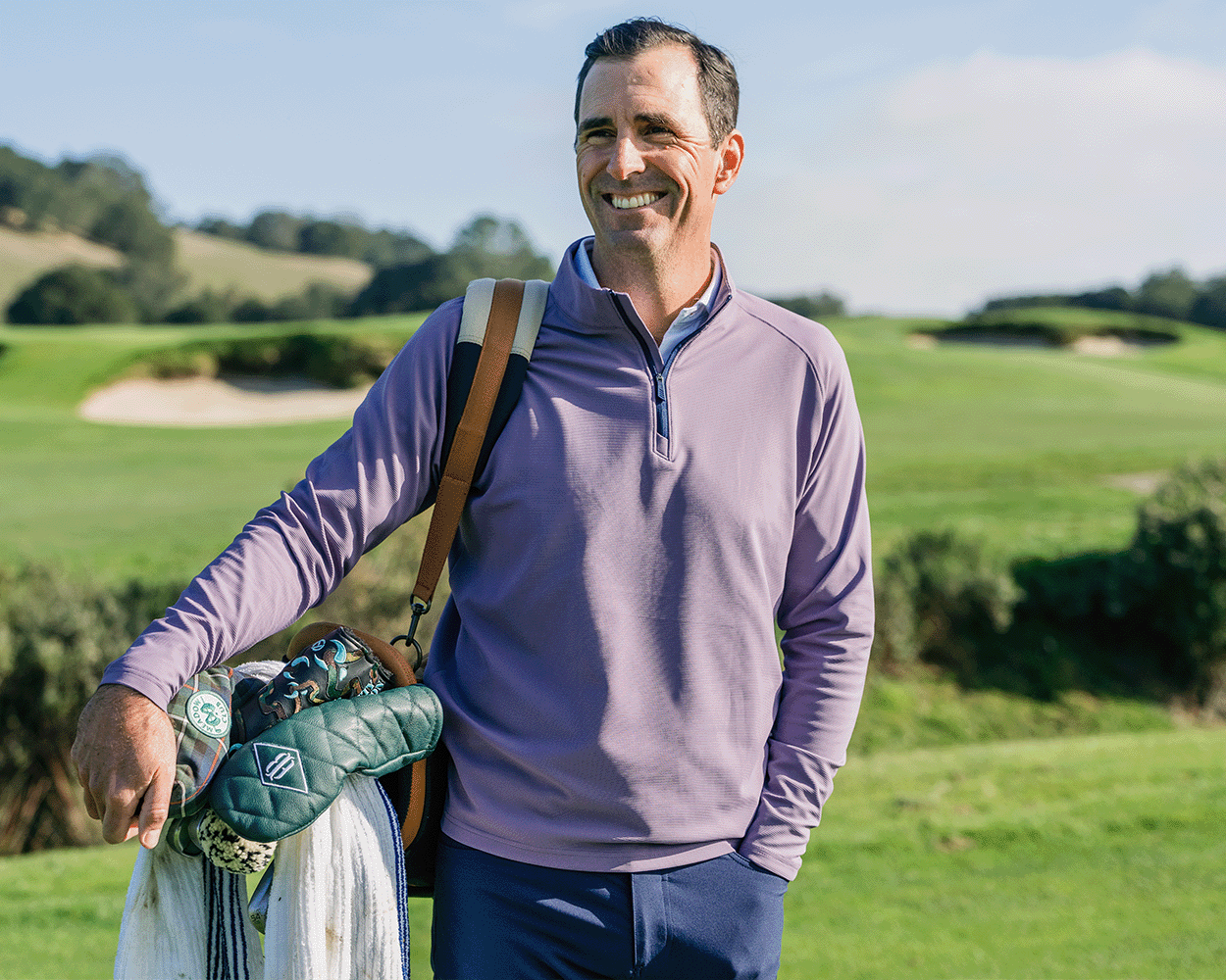 The Stuart Quarter-Zip: Vineyard