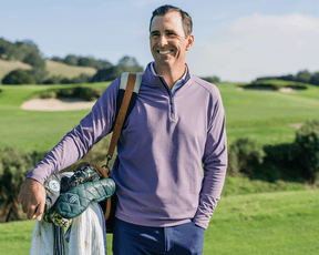 The Stuart Quarter-Zip: Vineyard