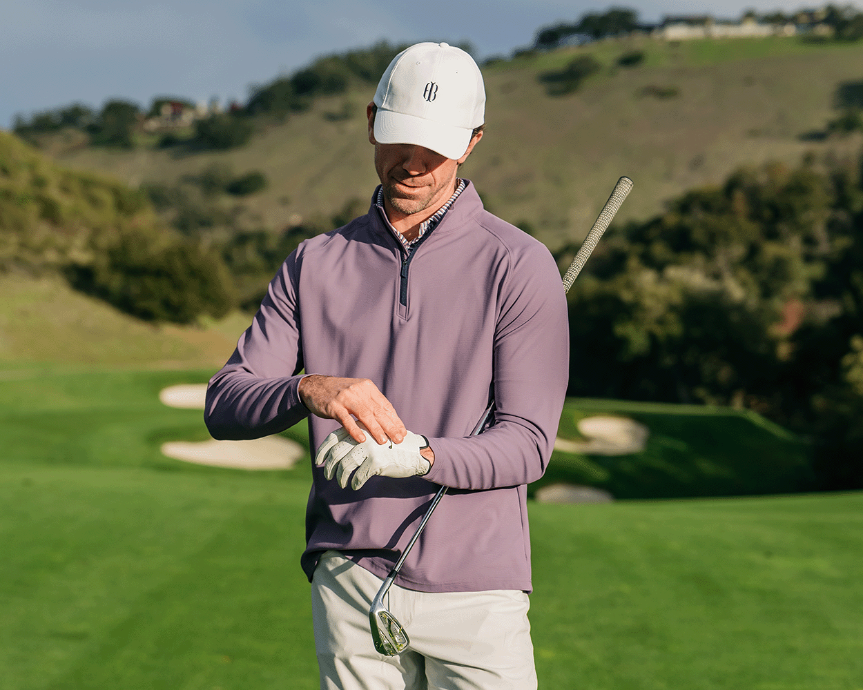 The Stuart Quarter-Zip: Vineyard