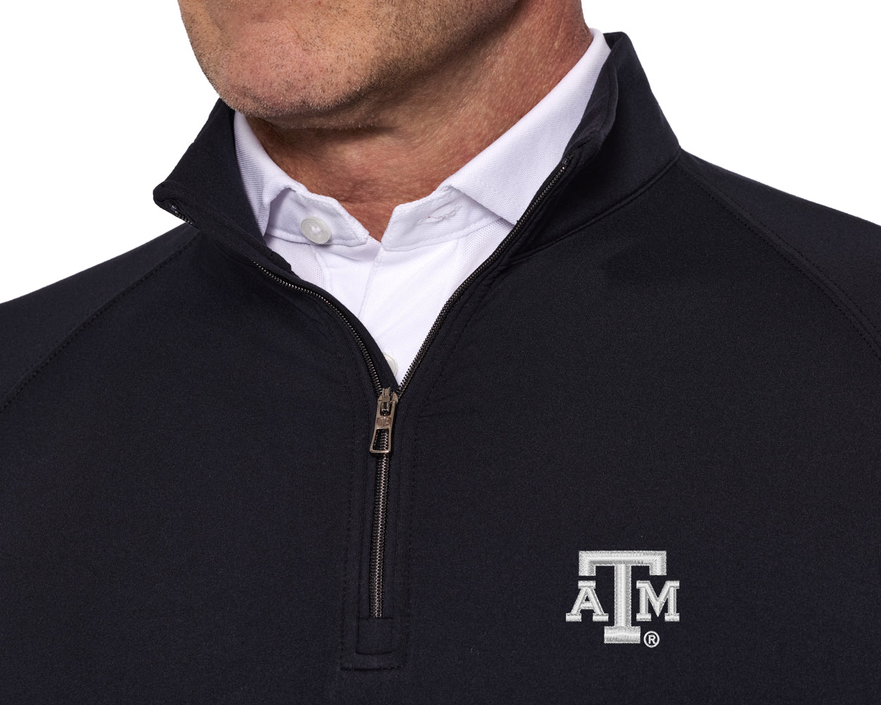 Texas A&M University Westland Quarter-Zip: Black