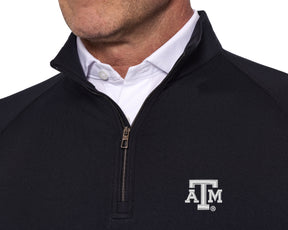 Texas A&M University Westland Quarter-Zip: Black