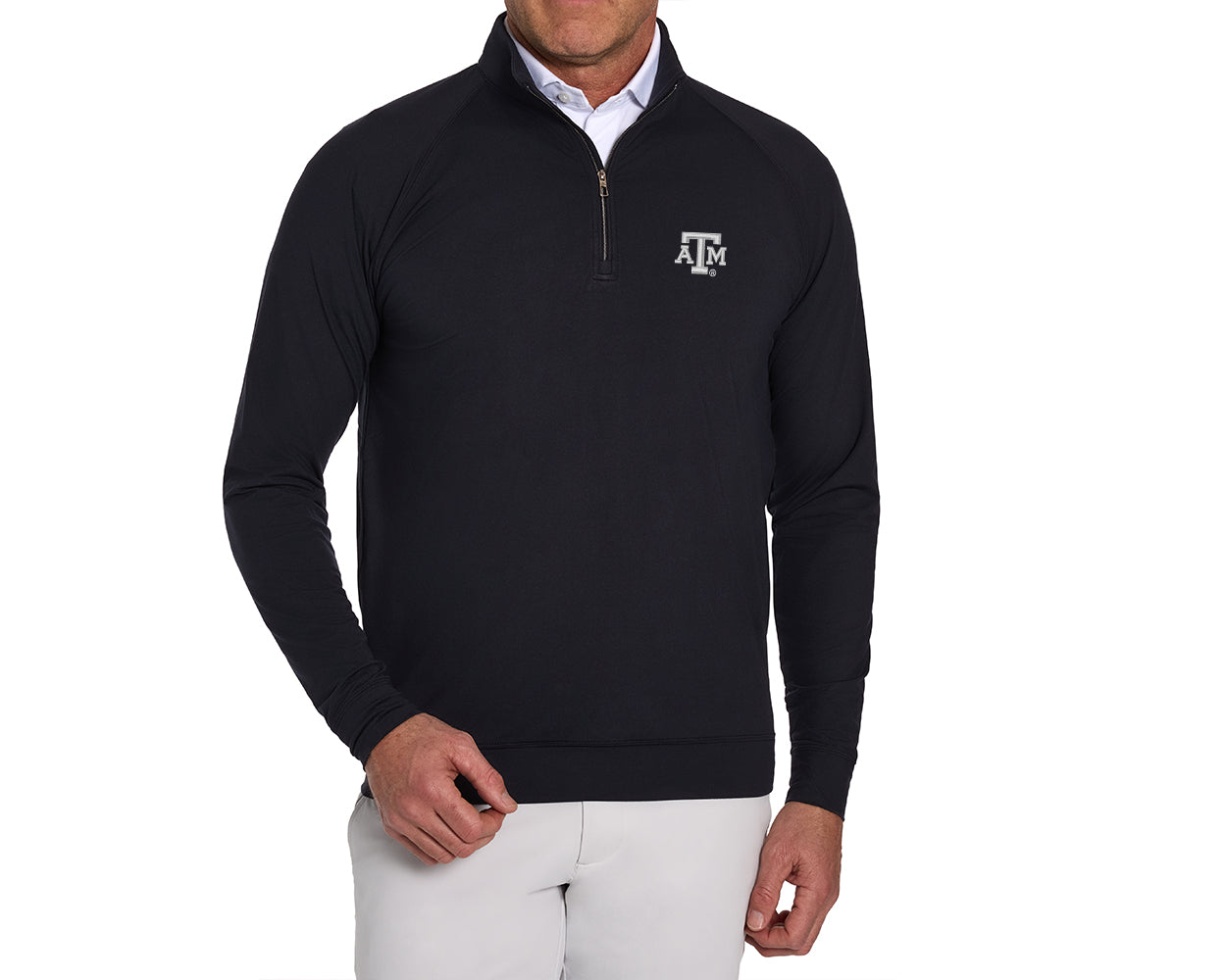 Texas A&M University Westland Quarter-Zip: Black