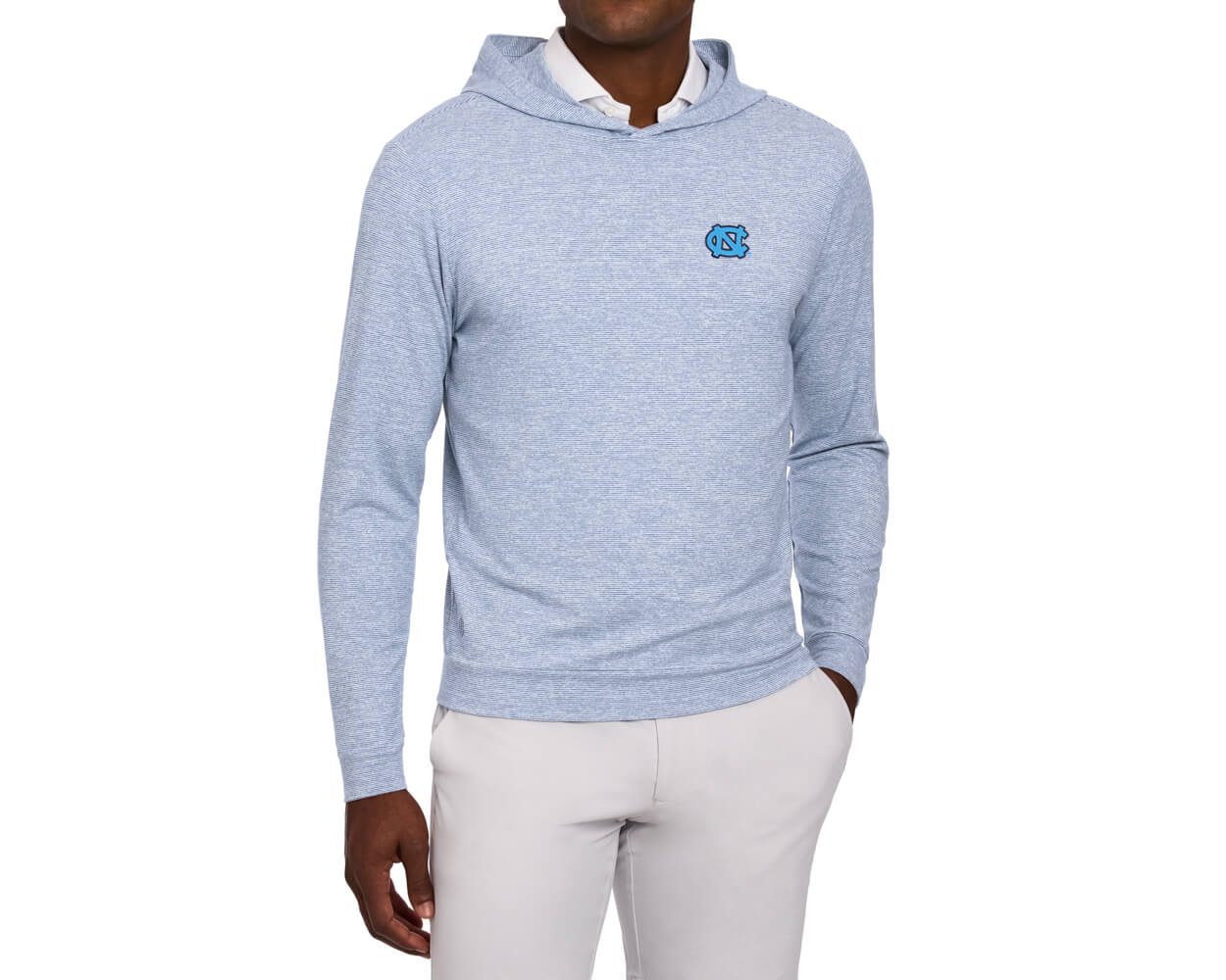 University of North Carolina Hamilton Hoodie: Pacific Blue & White
