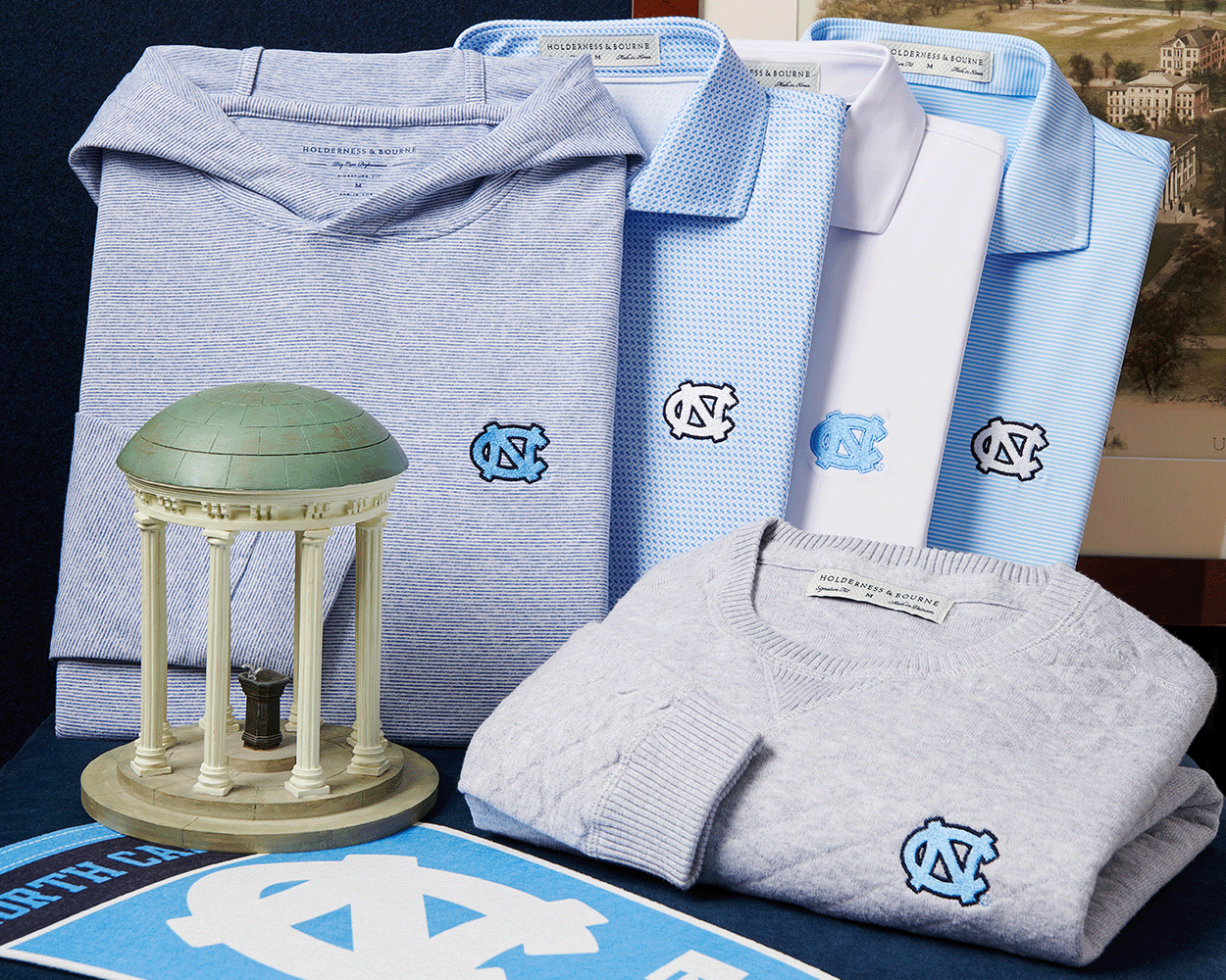 University of North Carolina Norman Shirt: Vista Blue & Horizon Blue