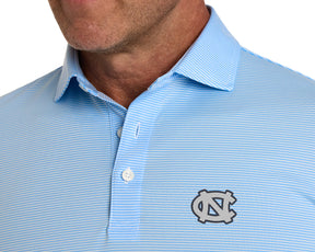 University of North Carolina Perkins Shirt: Vista Blue & White