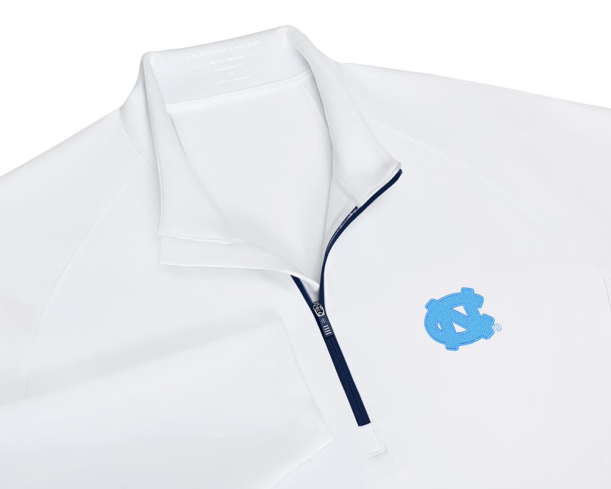 University of North Carolina Rodgers Quarter-Zip: White