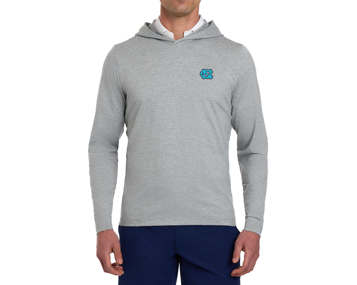 University of North Carolina Stowe Hoodie: Heathered Gray