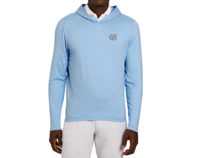 University of North Carolina Stowe Hoodie: Heathered Vista Blue