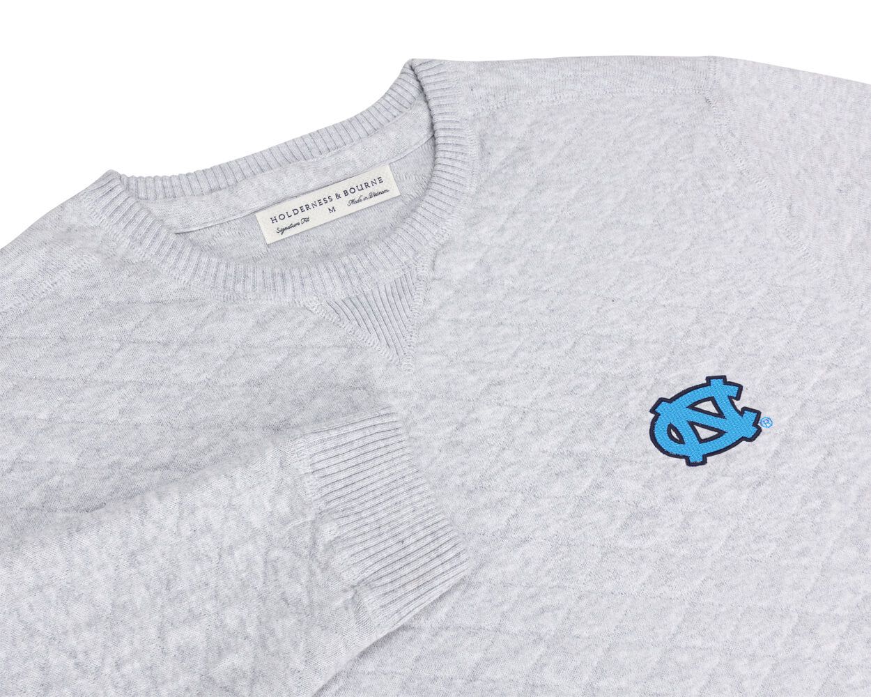 University of North Carolina Ward Crewneck Sweater: Heathered Gray