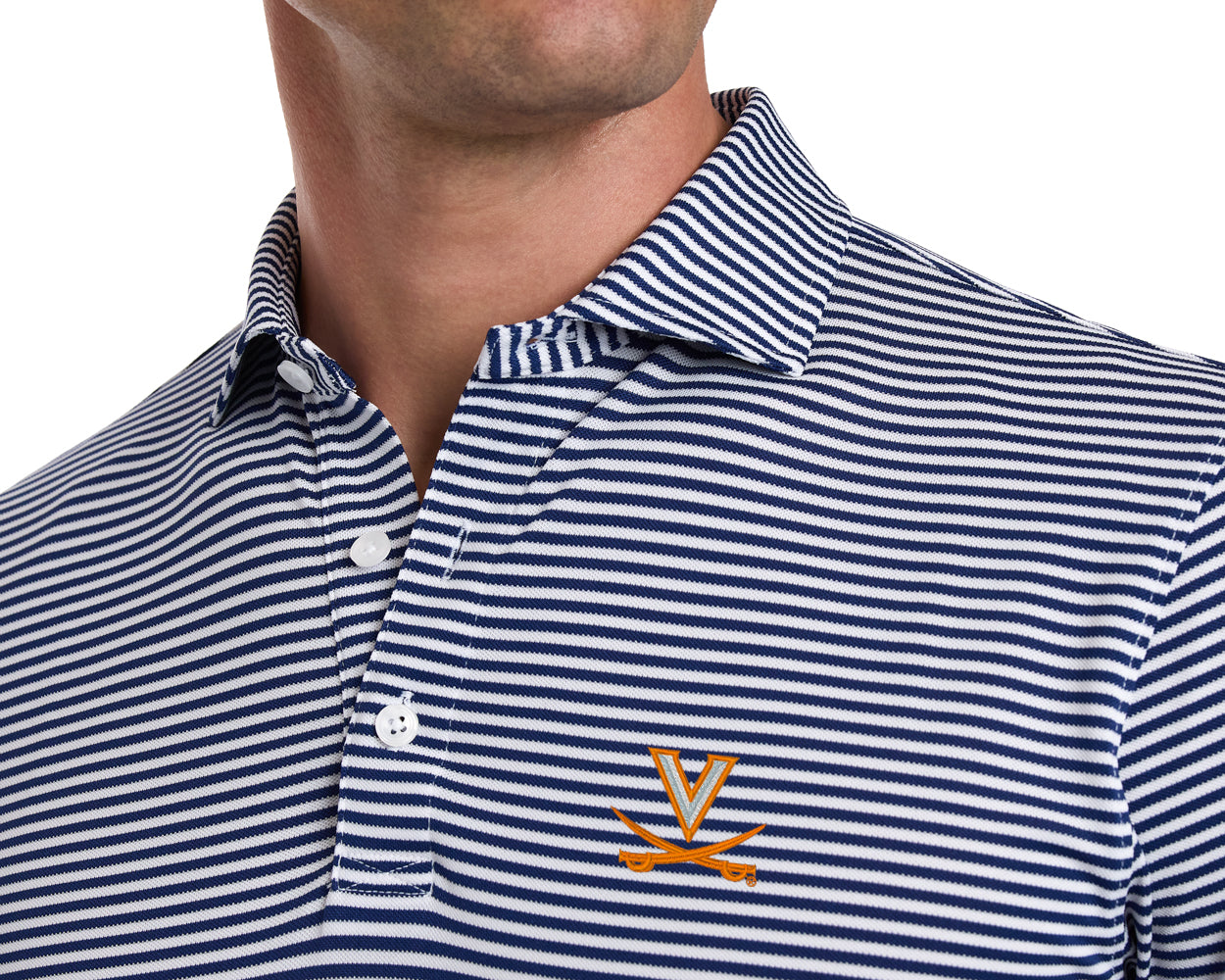 University of Virginia Maxwell Shirt: Navy & White