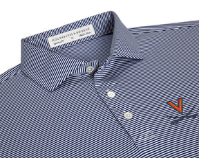 University of Virginia Perkins Shirt: Navy & White