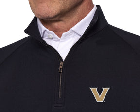 Vanderbilt University Westland Quarter-Zip: Black