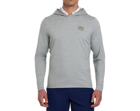 Wake Forest University Stowe Hoodie: Heathered Gray