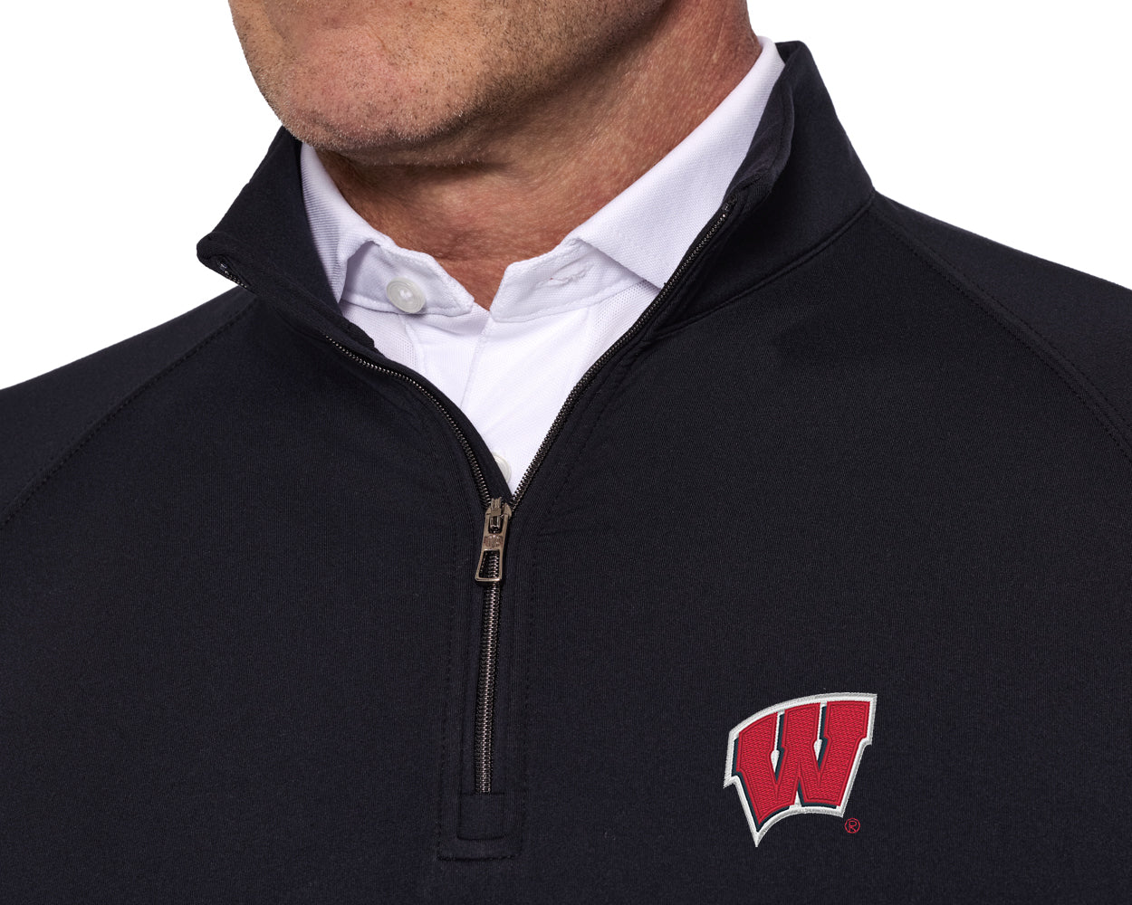 University of Wisconsin Westland Quarter-Zip: Black