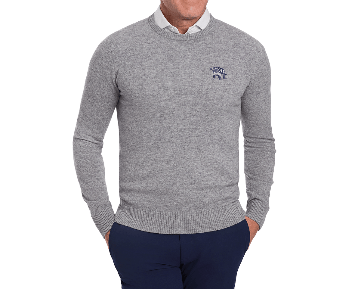Yale Golf Course Shaw Crewneck Sweater: Heathered Gray