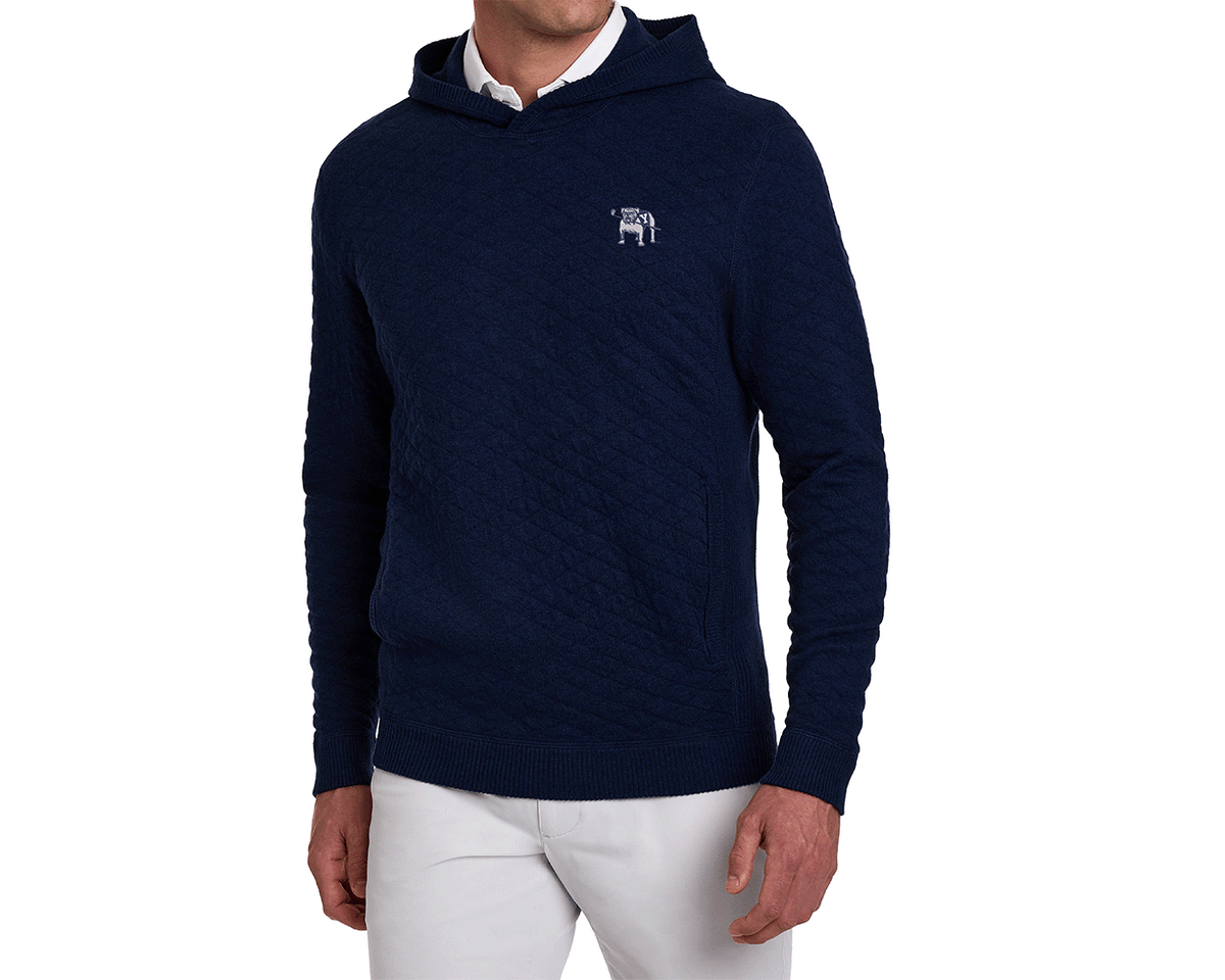 Yale Golf Course Wallace Hoodie Sweater: Heathered Navy