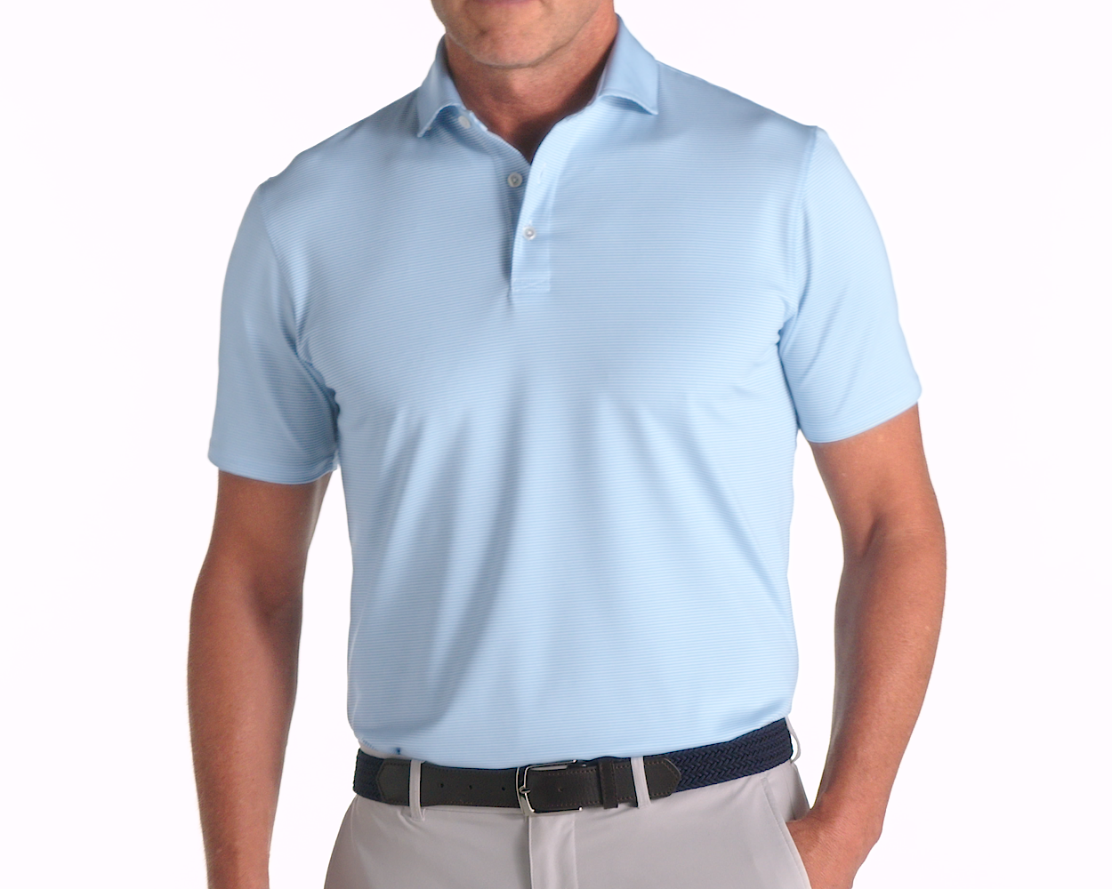 Holderness & Bourne The Perkins Light Blue Polo Shirt