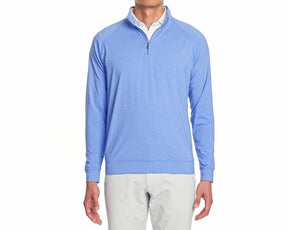 The Westland Pullover: Heathered Marlin Blue