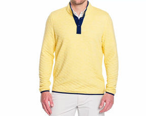 The Sullivan Pullover: Heathered Citron & Navy