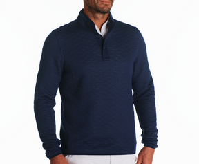 The Sullivan Pullover: Heathered Navy