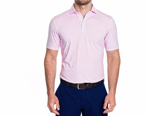 The Holt Shirt: White & Scotch Pink