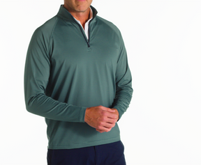 The Reid Pullover: Navy & Sage