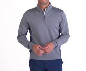 The Brady Pullover: Charcoal & Navy