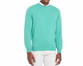 The Buckley Sweater: Heathered Abaco