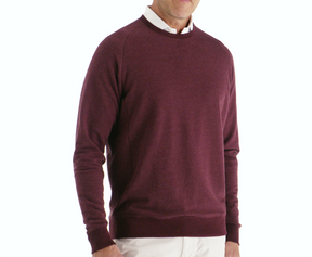 The Kennedy Pullover: Heathered Dark Claret