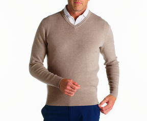 The Stableford Sweater: Heathered Fescue