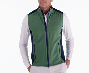 The Hayes Vest: Dark Sage & Navy