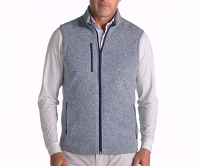 The Ashby Vest: Heathered Navy