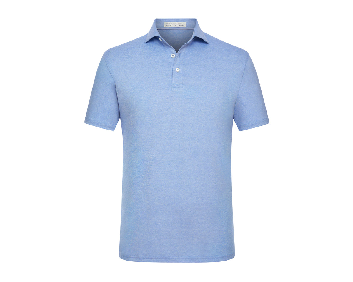 The Anderson Shirt: Heathered Cobalt