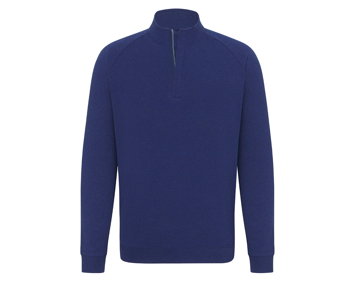 The Charles Pullover: Heathered Atlantic
