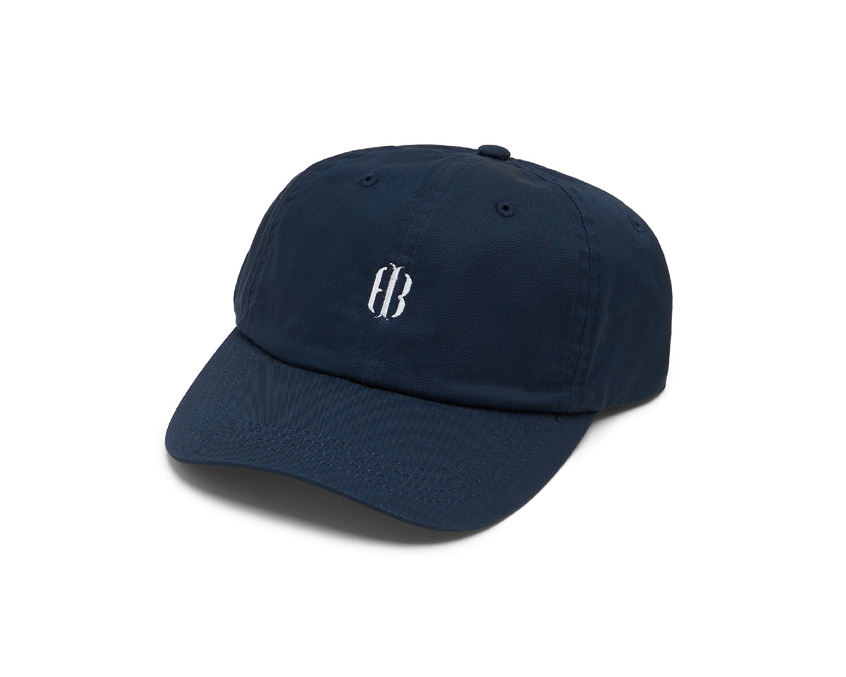 The Lightweight Cotton Hat: Navy with White Icon