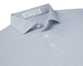 Holderness & Bourne Men's Gray and White Polo Shirt