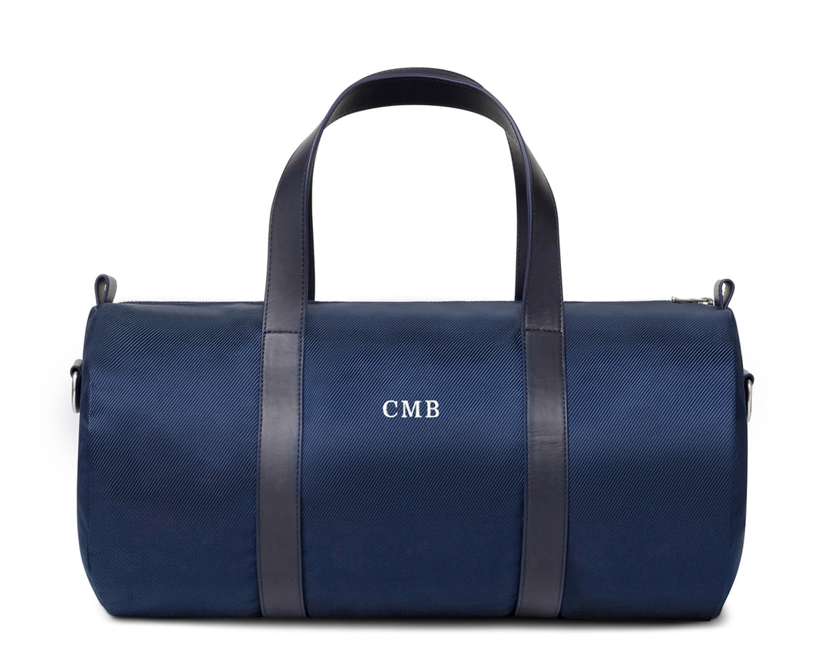 The Marston Banker Bag: Navy Ballistic with White Embroidered Lettering