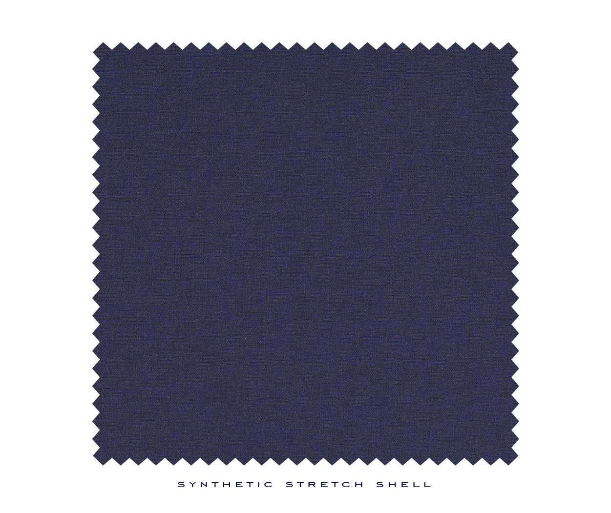 Close up shot of mens navy vest material from Holderness and Bourne.